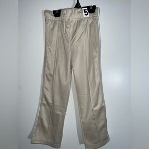 Cotton On Kids Beige Sweatpants with White Side Stripe